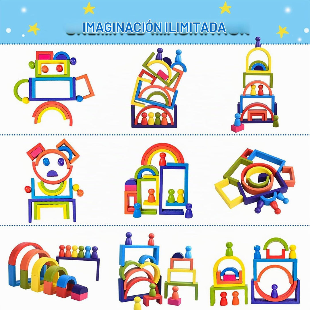 BOZE SUPOD Juguetes de madera, juguetes Montessori para niños de 3,...