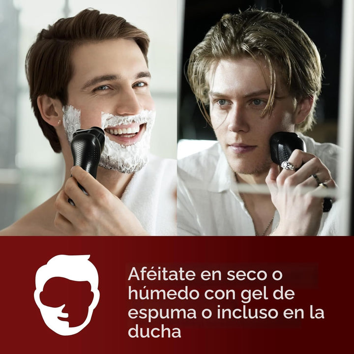 Maquinilla de afeitar eléctrica rategist 3 en 1 para hombres: acele...