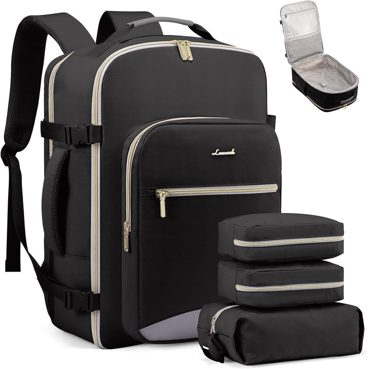 LOVEVOOK Mochila de viaje para mujeres y hombres, 40L, aprobada por...