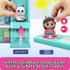 Tile Town Gabby's Dollhouse - Juego de 35 piezas de azulejos magnéticos interactivos, incluye figuras de patas Gabby y Pandy, azulejos de acción