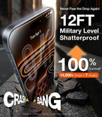 UltraGlass TOP 9H+ Armor para iPhone 16 Pro Max Protector de Pantalla con Privacidad