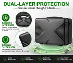 Funda de transporte Xbox Series X, compatible con consola XSX, controladores, auriculares, juegos y otros accesorios, funda protectora de viaje con carcasa rígida y espuma personalizada para almacenamiento (estilo Xbox original)