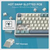 RK ROYAL KLUDGE S98 Teclado mecánico con pantalla inteligente y per...