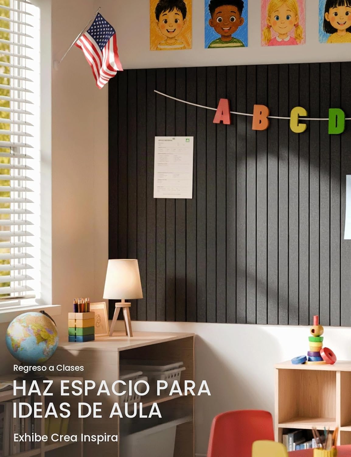 Tablero de anuncios de fieltro y tablero de corcho alternativo 48