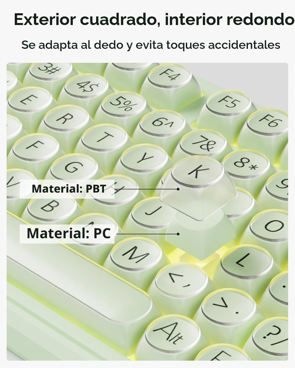 EWEADN V102 - Teclados inalámbricos, teclado para juegos de 98 tecl...
