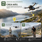 Holy Stone HS175D Drone GPS con cámara 4K para adultos, menos de 8.78 oz, cuadricóptero RC plegable con retorno automático, vuelo de 46 minutos de largo, sígueme, motor sin escobillas, mosca circular, vuelo de punto de referencia, retención de altitud