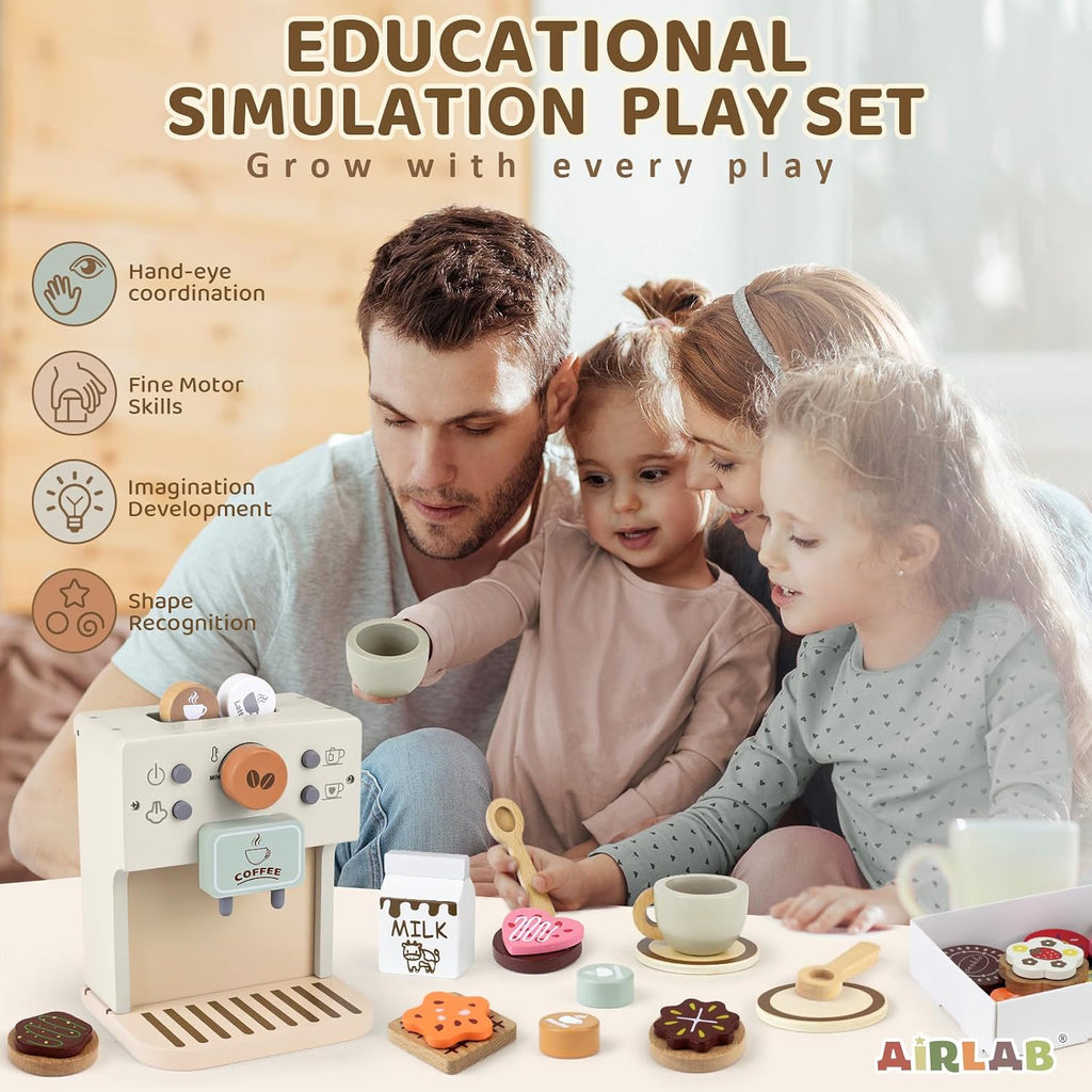 Juguete para niños, accesorios de cocina de madera, juego de simulación