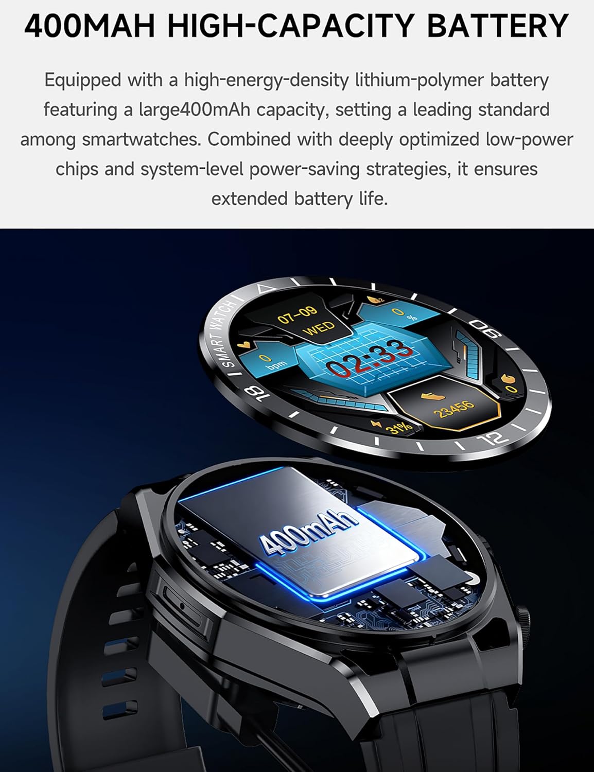 Reloj inteligente con auriculares para Android y iPhone, pantalla HD de 1.52 pulgadas, contestar/hacer llamadas, rastreador de fitness, diseño ultrafino, reloj con auriculares para hombres y mujeres