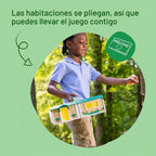 Melissa & Doug Cheery Lane - Juego modular de casa de juegos, figuras de