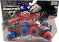 Monster Jam Grave Digger vs JCB Digatron Diecast Truck - Exclusivo Rojo Blanco Azul