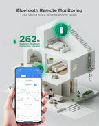GoveeLife Termómetro higrómetro WiFi, paquete de 4, sensor inteligente de temperatura de humedad con notificaciones de aplicación, 2 años de almacenamiento de datos gratuito, temperatura de humedad