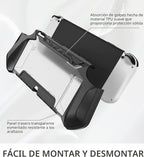 Mumba Funda acoplable para Nintendo Switch OLED 2021, Blade Series TPU Grip Funda protectora Accesorios compatibles con controlador Joy-Con de 7 pulgadas (negro)