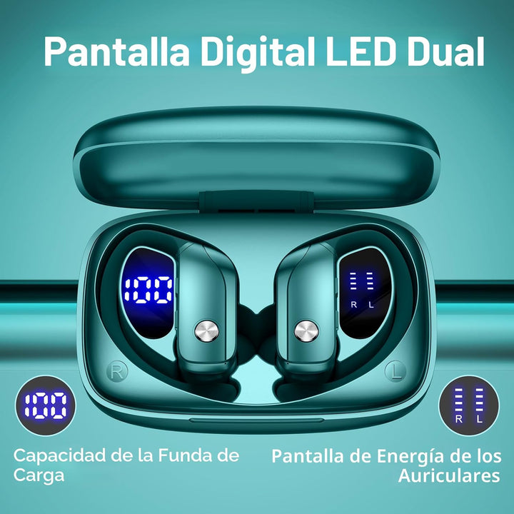 Auriculares inalámbricos bmani, auriculares Bluetooth con 80 horas...