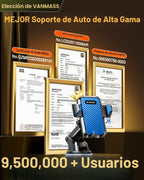VANMASS Soporte de teléfono para automóvil de grado militar y ventosa más fuerte de 85 libras. Patente y certezas de seguridad: soporte para teléfono celular para ventilación del parabrisas del