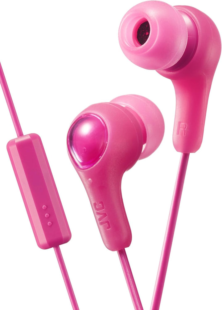 Auriculares intraurales PINK GUMY con puntas de oreja y micrófono q...
