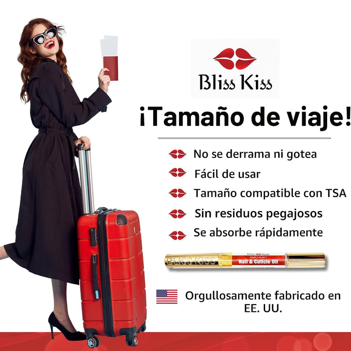 NUEVO Bliss Kiss simplemente aceite puro de cutícula y uña kit prin...