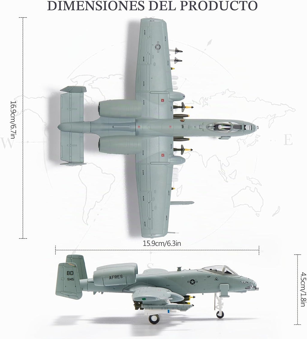 A-10 Thunderbolt-II Warthog - Aviones de fundición a presión