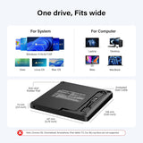 Amicool - Grabador externo USB-C USB 3.0 de CD\/DVD para computador...