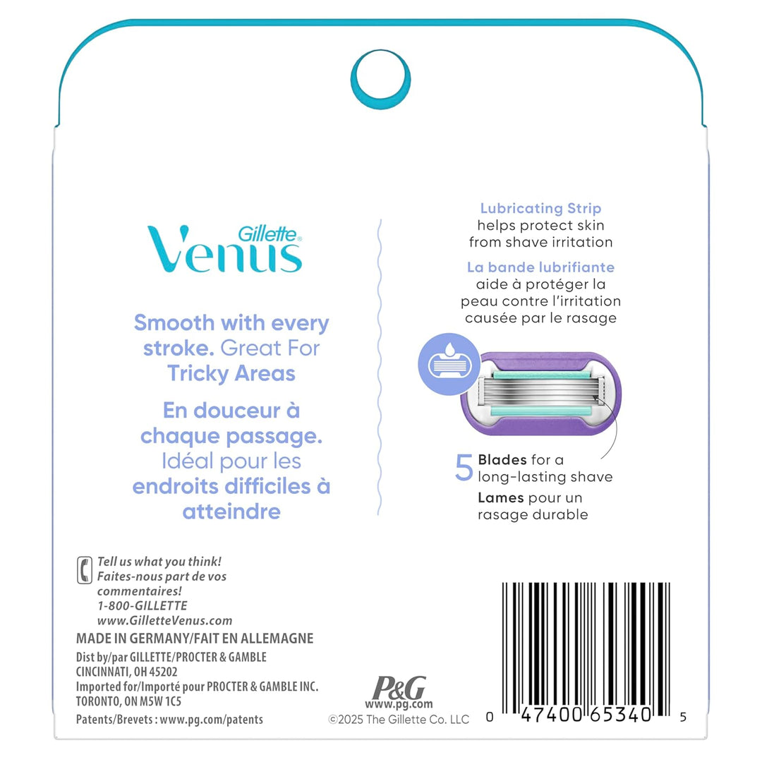Gillette Venus Deluxe Smooth Swirl - Recambios de cuchilla de afeit...