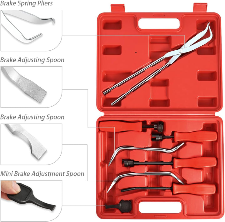 DNA Motoring TOOLS-00245 Juego de 8 piezas para servicio de frenos...