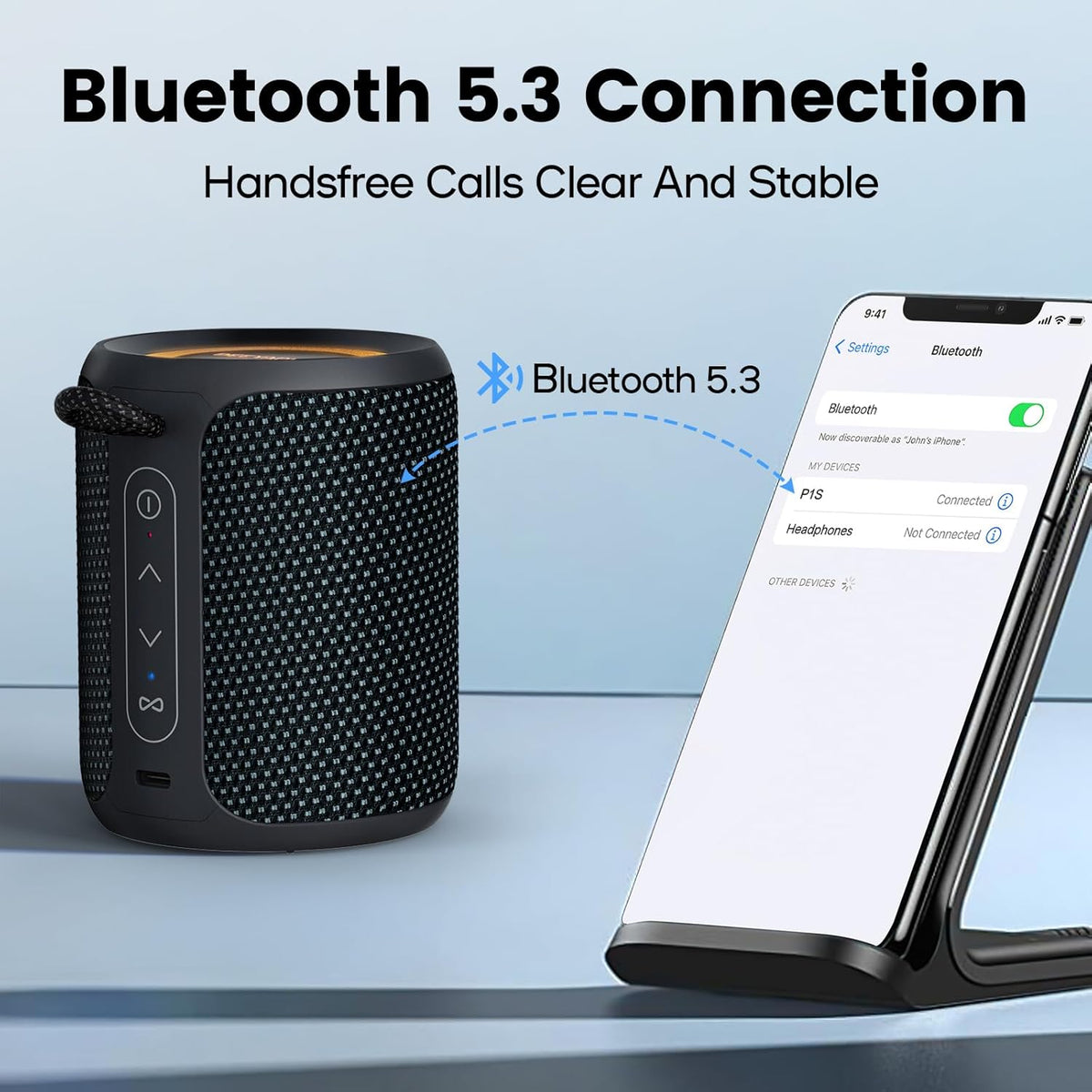 Altavoz Bluetooth inalámbrico, IP67 impermeable y a prueba de polvo...