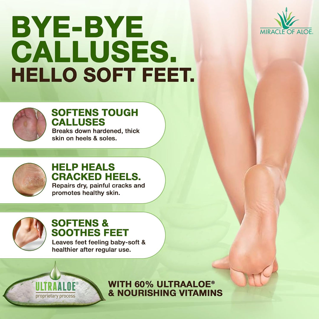 Miracle Foot Repair Cream (32 oz) Repara talones y pies agrietados,...