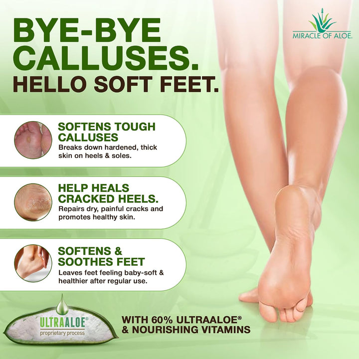 Miracle Foot Repair Cream (32 oz) Repara talones y pies agrietados,...