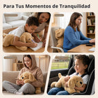 Golden Retriever de 3.3 libras con peso de animal de peluche, 21.5 pulgadas, almohadilla térmica para perros de peluche para calambres menstruales con almohadilla extraíble, bonito perro de