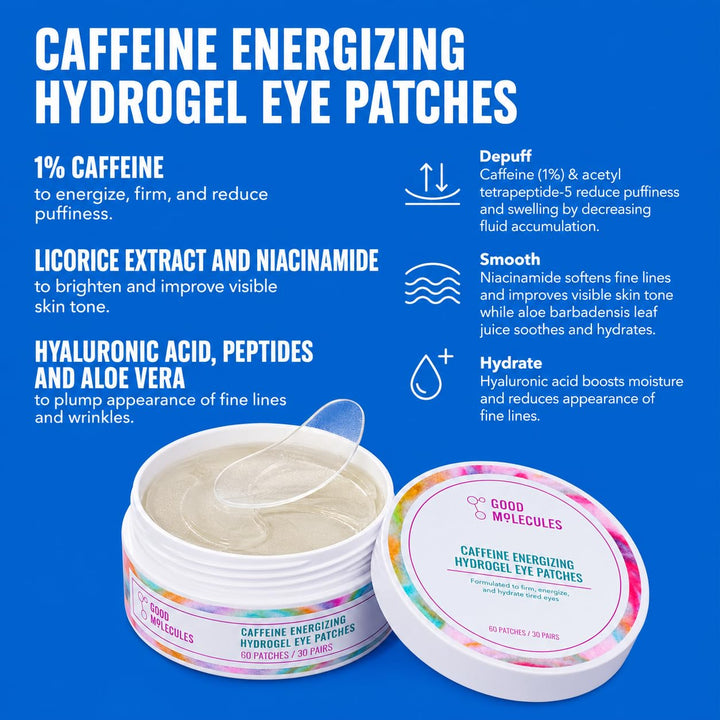 Good Molecules - Kit de ojos energizante - Gel de ojos Yerba Mate W...