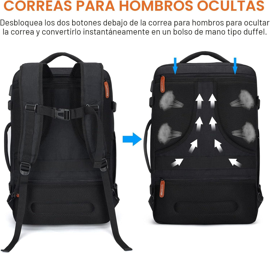 Lumesner Mochilas de viaje de mano, extra grandes de 40 litros apro...