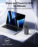 SIXTHGU Power Bank, cargador portátil de 3 puertos para portátil de...