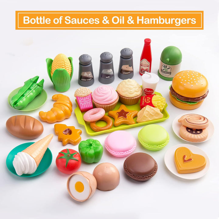 Juego de cocina de 130 piezas, ollas de juego de cocina para niños...