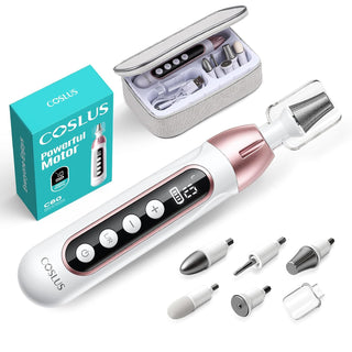 COSLUS C60 Kit de manicura profesional de pedicura: lima de uñas el...