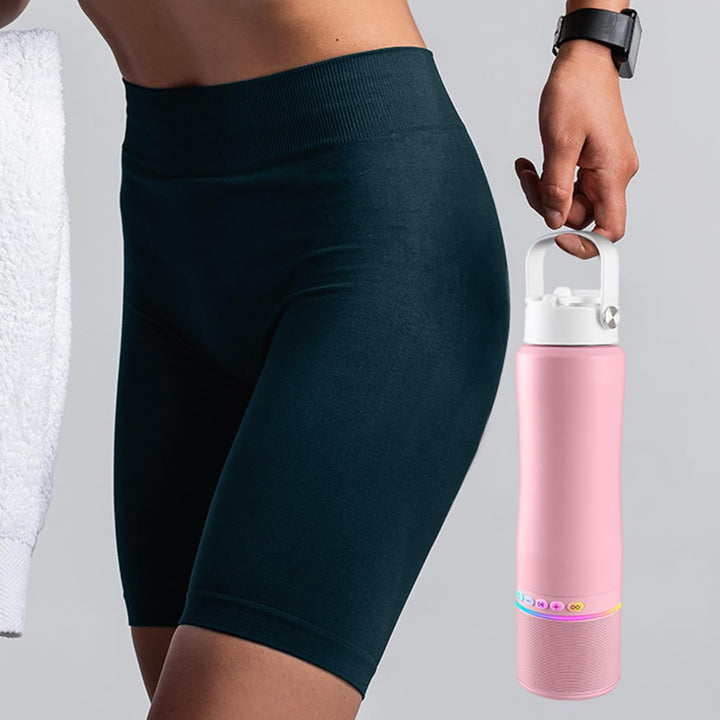 KAKULO Botella de agua con altavoz Bluetooth portátil, botellas de...