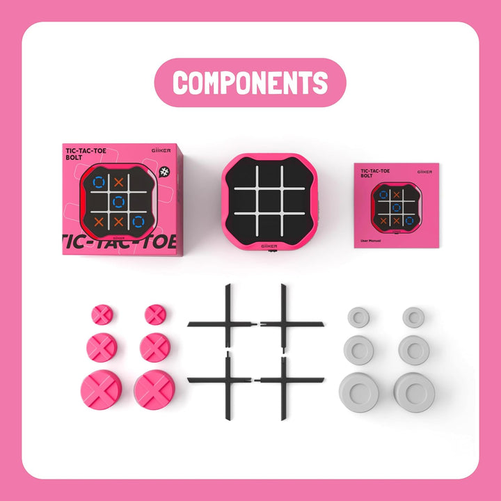 GiiKER Tic Tac Toe Bolt Game, Juegos Portátiles Originales 3-en-1,...