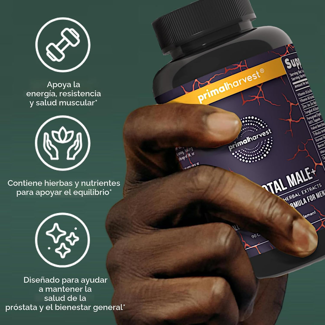 Primal Harvest Total Male+ Multivitamínico para Hombres Vitaminas,...