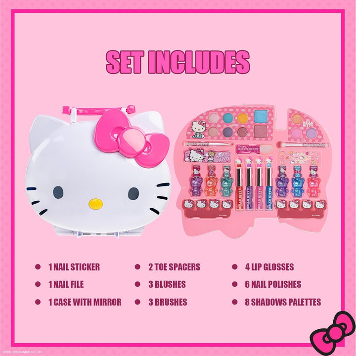 Set de Maquillaje Iluminado Hello Kitty para Niñas de Townley Girl,...