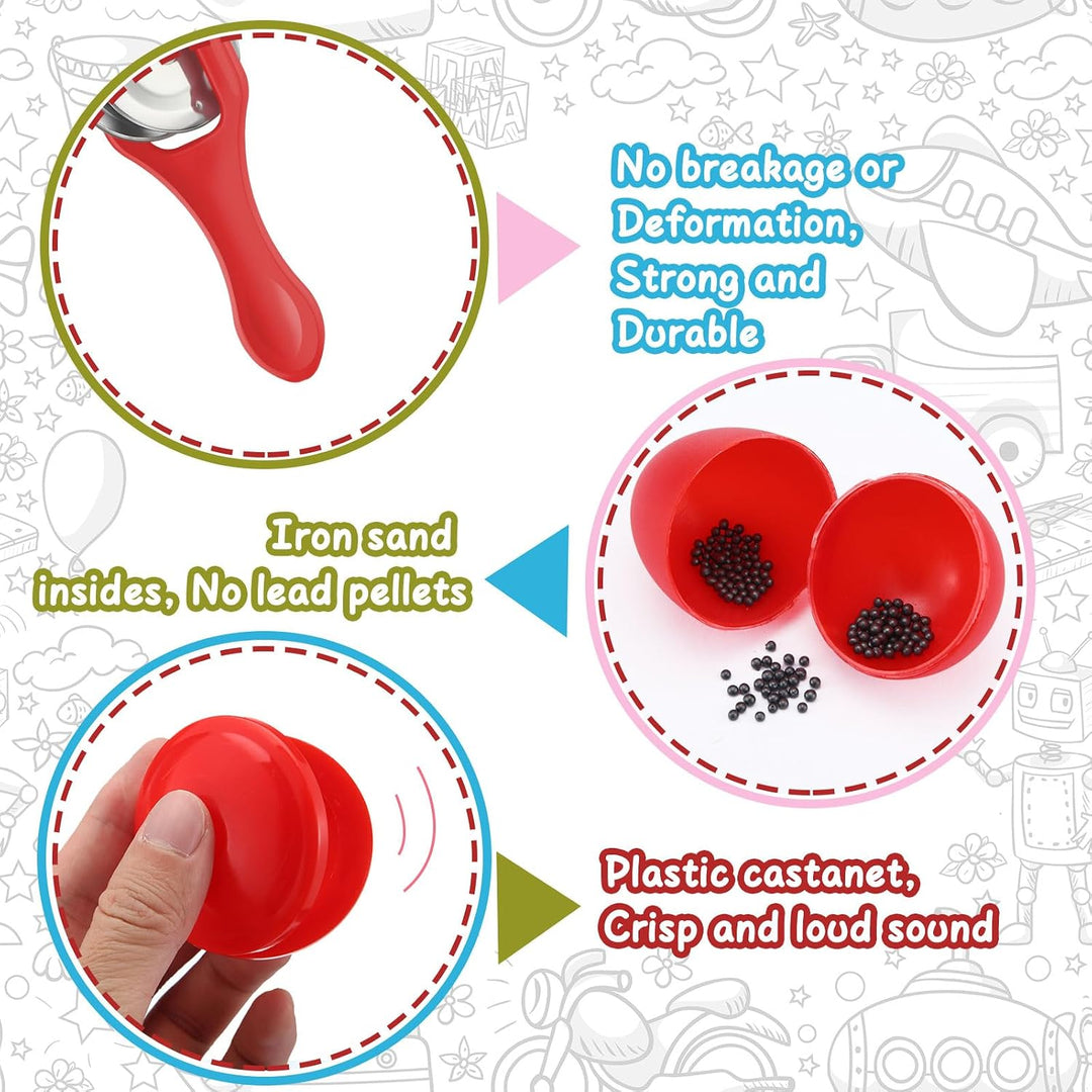 Silipull Juego de 108 piezas de instrumentos musicales Shaker para...