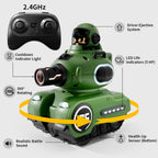 Paquete de 2 tanques de batalla con control remoto de dibujos