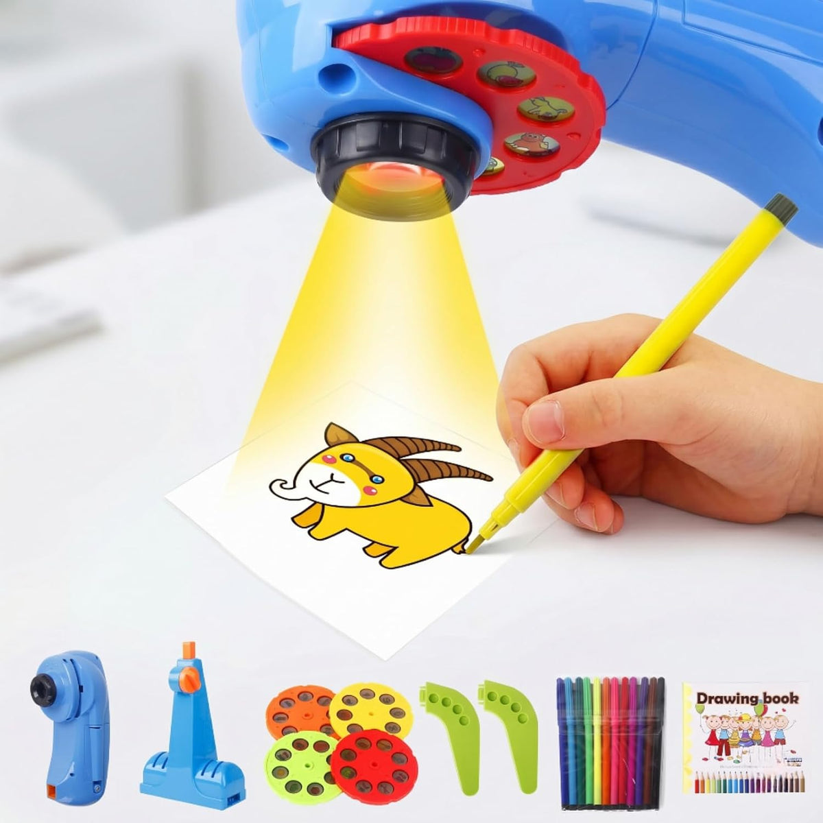 LEERFEI Smart Art Sketcher y Proyector de Dibujo - Set de Juguete para Niños de 3 a 8 años