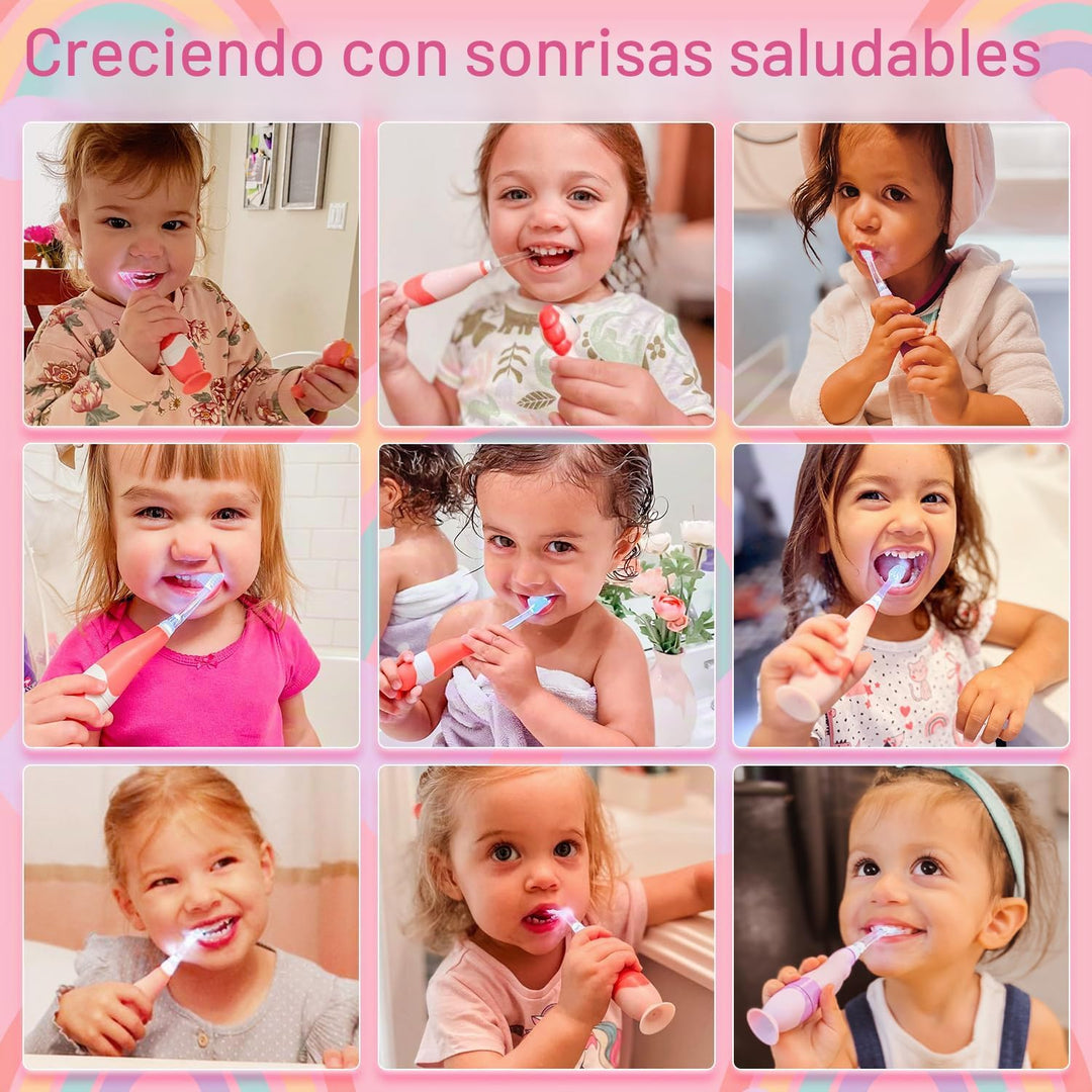 Papablic Cepillo de Dientes Eléctrico Sónico para Niños Pequeños de...