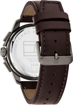 Tommy Hilfiger Reloj clásico de cuarzo multifunción – Reloj de pulsera con correa de cuero para hombre – Resistente al agua hasta 5 ATM/164 ft – Moda premium para uso diario – 1.732 in