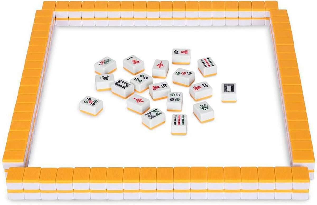 Yellow Mountain Imports Juego de Mahjong chino – Rouge Prestige – 146 Azulejos Medianos, Set Profesional para Juego al Estilo Chino [中式麻將 專業套裝]
