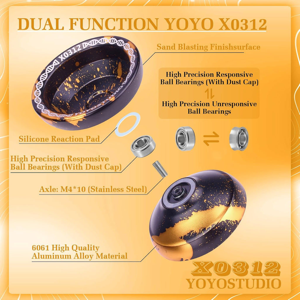YOYOSTUDIO X0312 Yoyo Professional Responsive Yoyo para Kids 8-12 & Adults