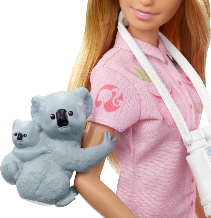 Muñeca Barbie Careers y accesorios, zoóloga con atuendo removible c...
