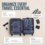 TRIPPED Travel Gear Paquete de 6 cubos de compresión para equipaje de mano