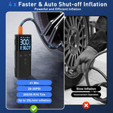 Inflador de neumáticos inalámbrico de 10000 mAh, compresor de aire...