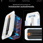 Spigen Filtro de privacidad Protector de pantalla de vidrio templado para