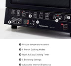 Panasonic FlashXpress - Horno tostador de mostrador, tamaño compacto de 4 rebanadas con calefacción infrarroja doble, 6 opciones de cocción automática y control preciso de temperatura, 1300W