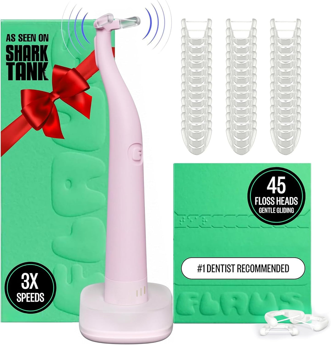 FLAUS Hilo dental eléctrico - Deslizamiento suave - Removedor de pl...